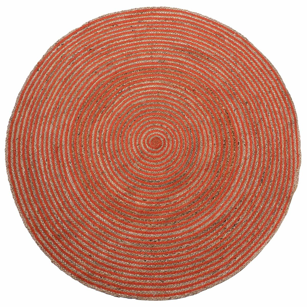 Στρογγυλό Χαλί Καλοκαιρινό (Φ150) Silk Fashion 1723 Terracotta Χαλιά Σαλονιού Spitishop
