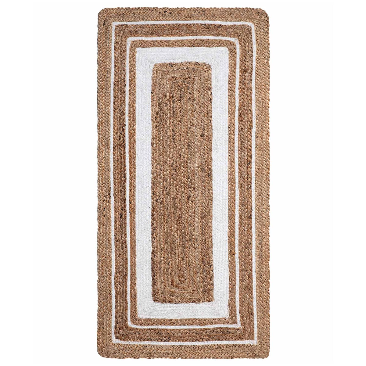 Χαλί Διαδρόμου (60x130) Silk Fashion 1725 Natural/White