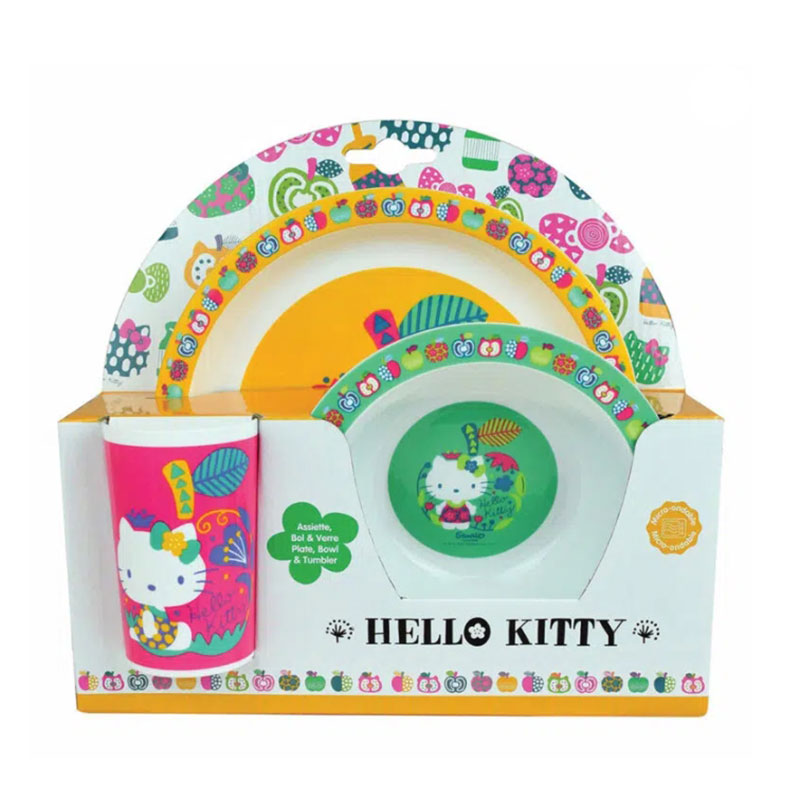 Παιδικό Σετ Φαγητού 3Τμχ Ango Hello Kitty 005988 Παιδικά Είδη & Αξεσουάρ Σερβιρίσματος Εκπαίδευσης Spitishop