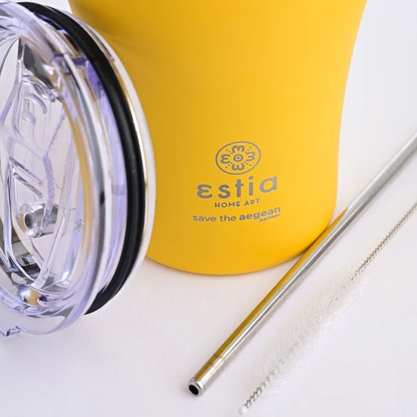 Ποτήρι Θερμός 350ml Estia Save The Aegean Pineapple Yellow 01-12458