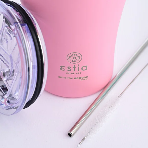 Ποτήρι Θερμός 350ml Estia Save The Aegean Blossom Rose 01-12472