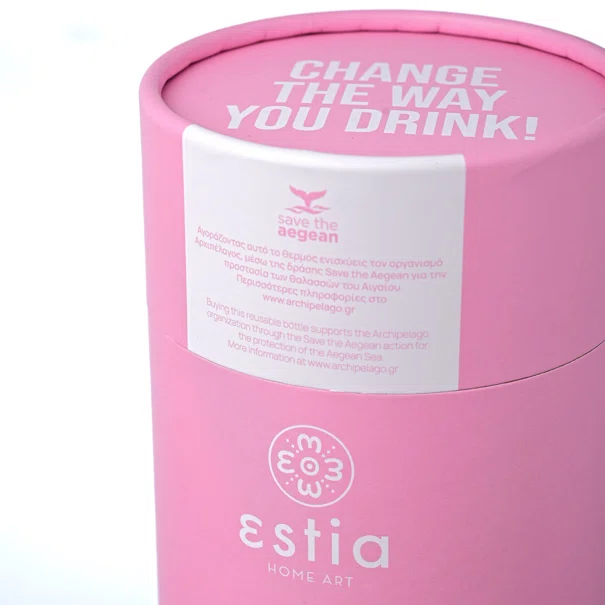 Ποτήρι Θερμός 350ml Estia Save The Aegean Blossom Rose 01-12472
