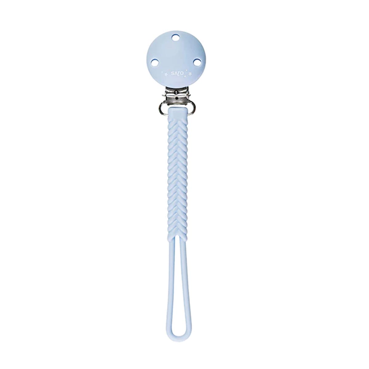 Κλιπ Πιπίλας Saro Braided Blue 14421
