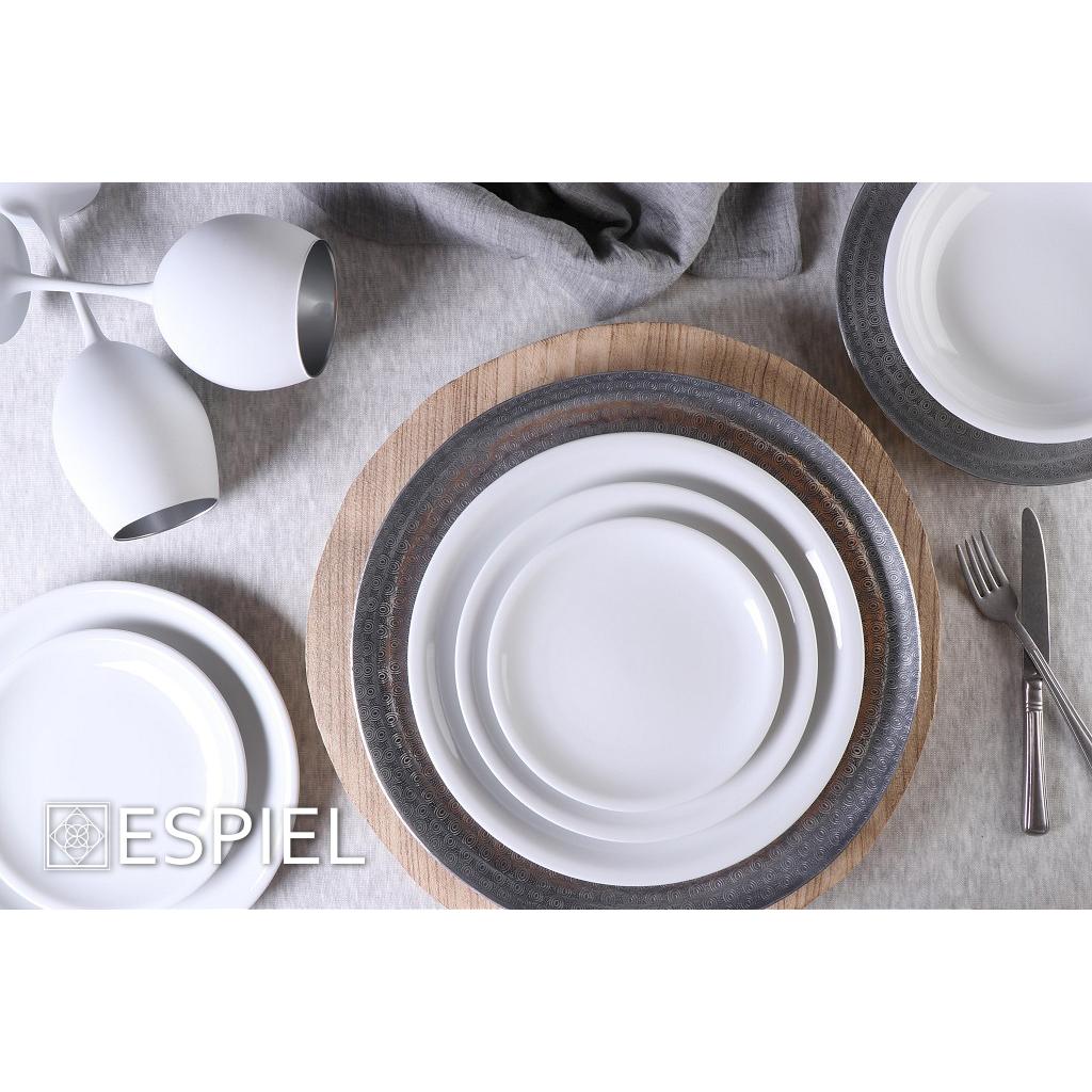 Ποτήρι Κρασιού Κολωνάτο 550ml Espiel Maya White Silver RAB321K6