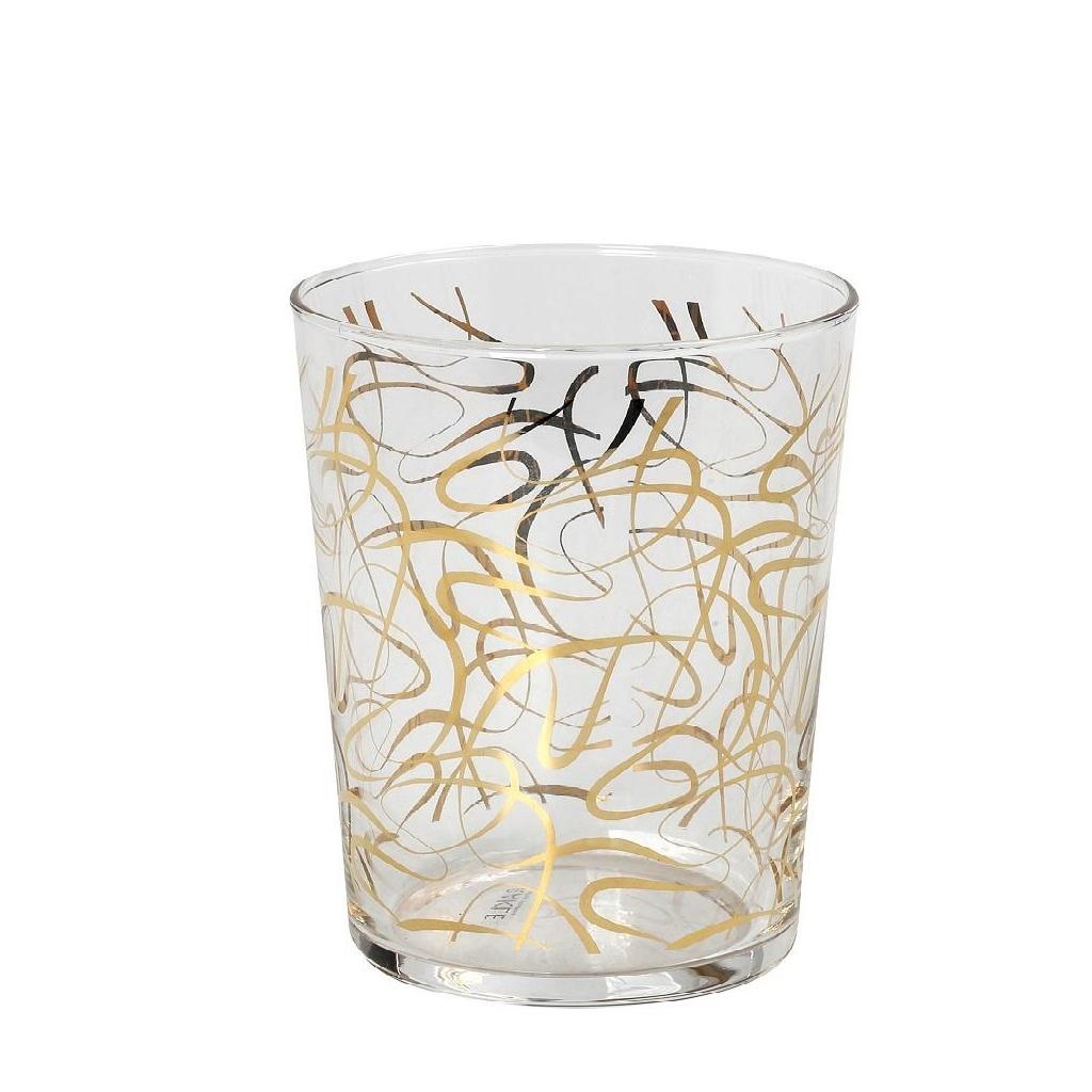 Ποτήρι Νερού 380ml Espiel Lucia Gold RAB533K6