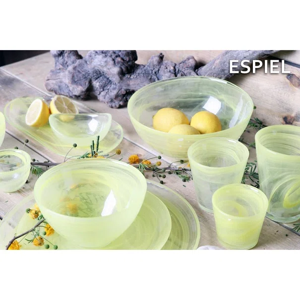 Ποτήρι Νερού 270ml Espiel Atlas Alabaster Yellow HOR1016K6