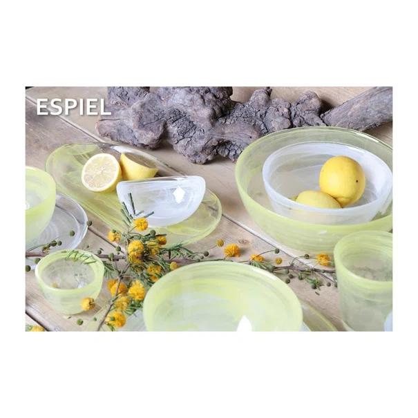 Ποτήρι Νερού 270ml Espiel Atlas Alabaster Yellow HOR1016K6