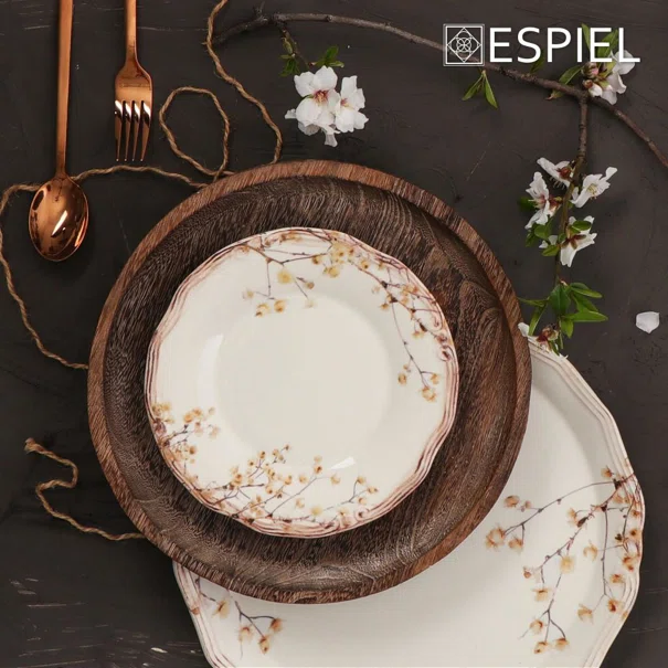 Πιάτο Φαγητού Βαθύ (Φ24) Espiel Almond RPR202K6