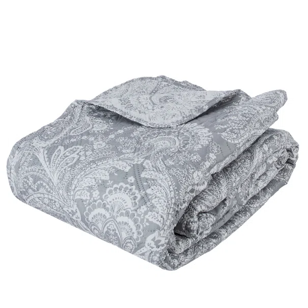 Κουβερλί King Size (240x260) 2 Όψεων + Διακοσμητικές Μαξιλαροθήκες A-S Marie Grey 131770B