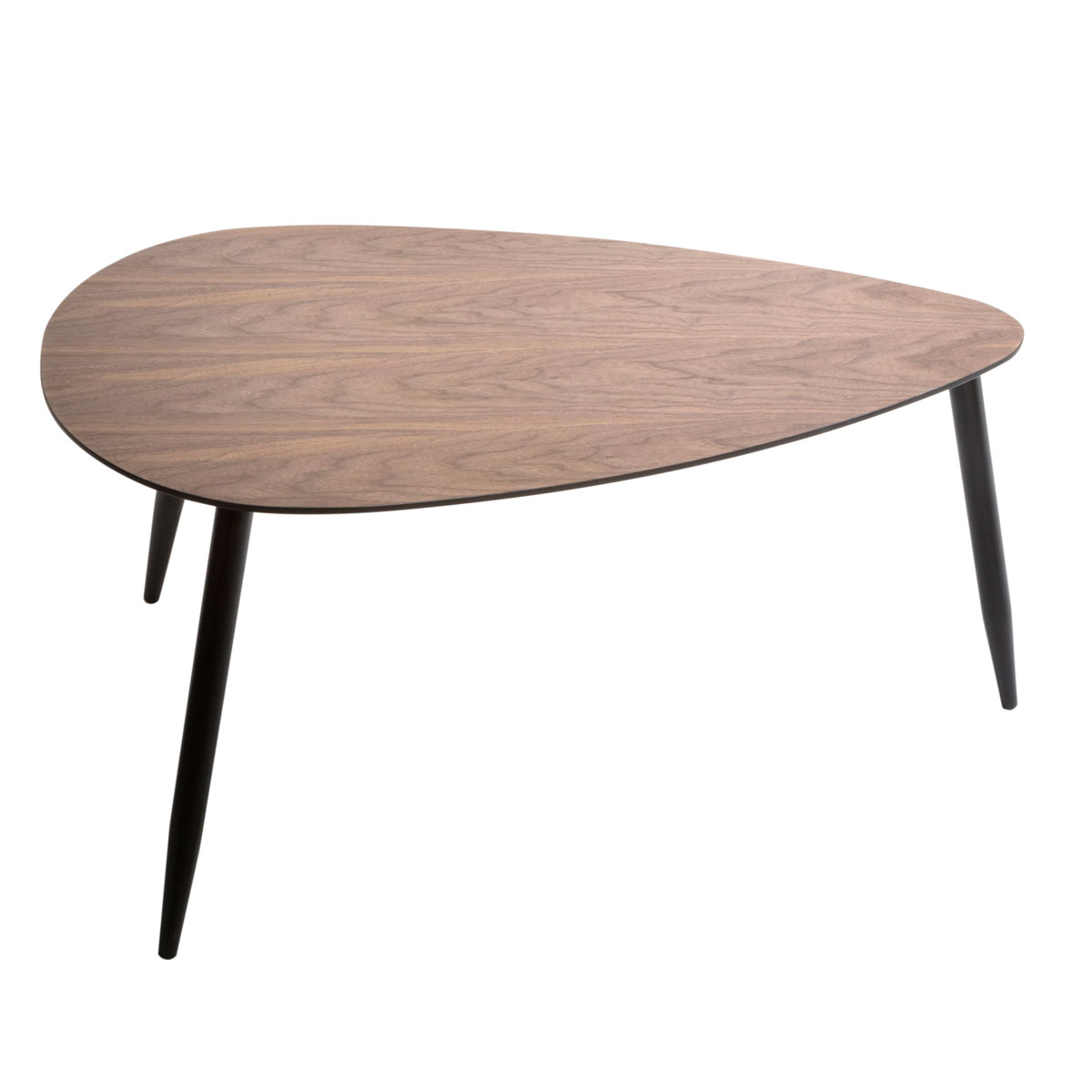 Τραπέζια Σαλονιού (Σετ 2Τμχ) A-S Mileo Walnut 166641 Έπιπλα Τραπεζάκια Ξύλινα Spitishop