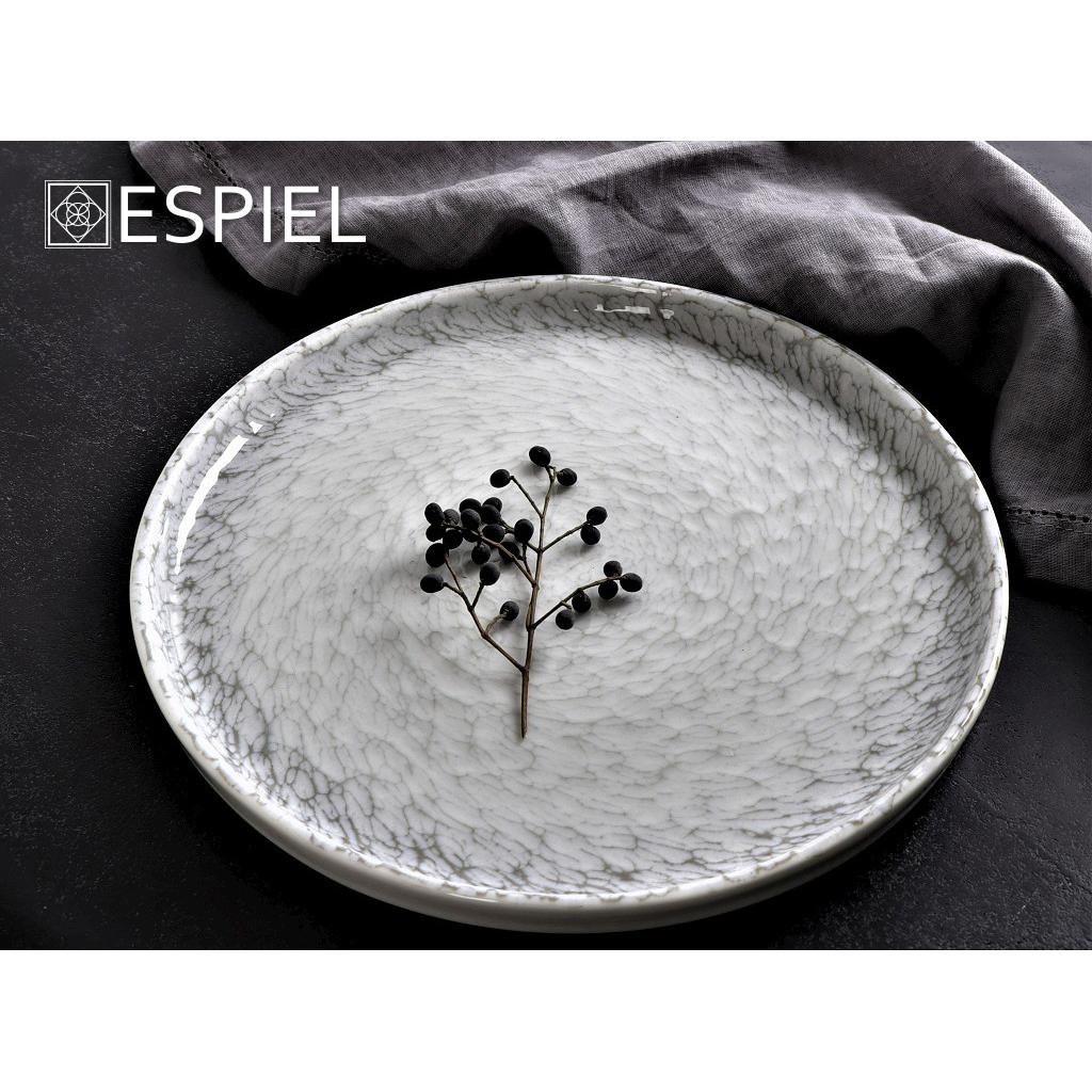 Πιάτο Φαγητού Ρηχό (Φ30) Espiel Canvas Step White Grey Kna132K6 Είδη Σερβιρίσματος Πιάτα & Σερβίτσια Ρηχά Spitishop