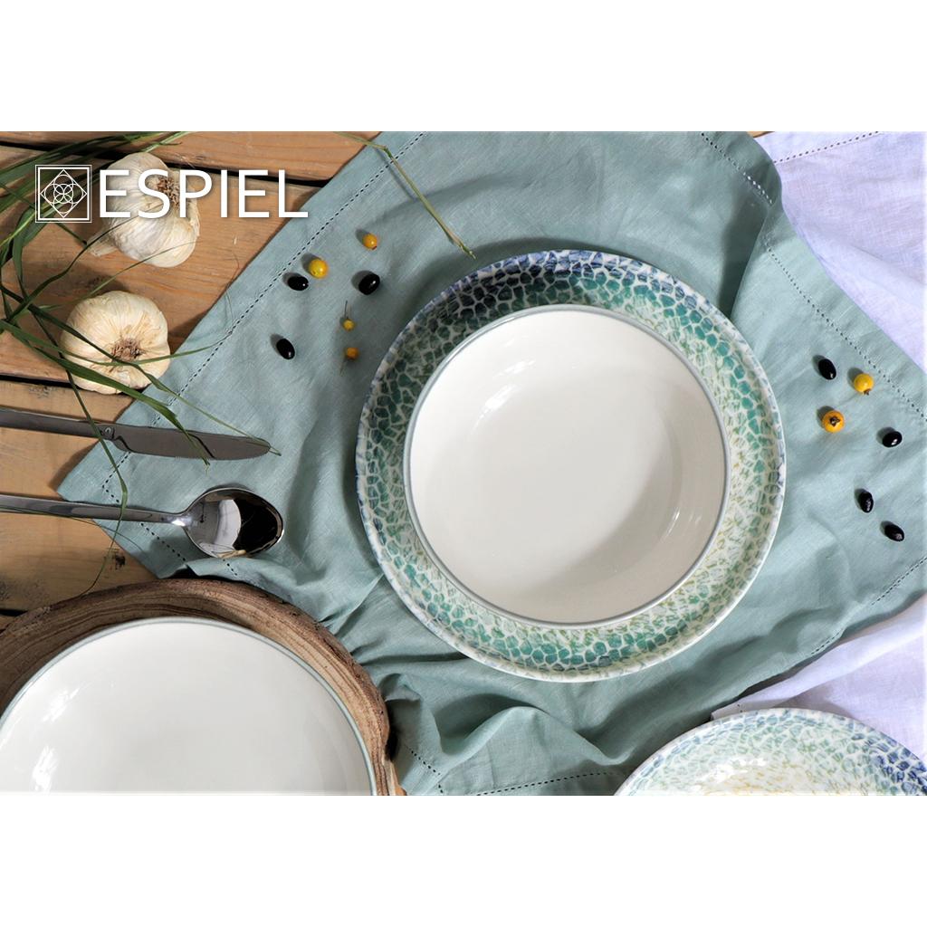 Πιάτο Φαγητού Βαθύ (Φ20) Espiel Lizard Step Green KNB140K6
