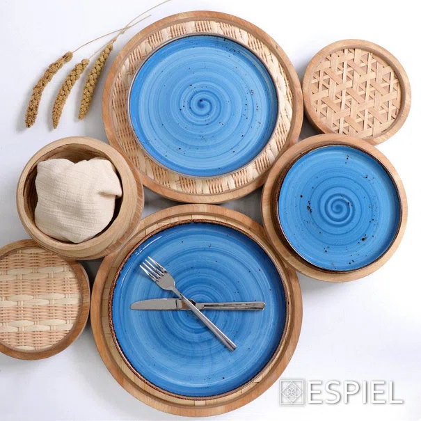 Πιάτο Φαγητού Ρηχό (Φ21) Espiel Terra Blue Step TLF132K6