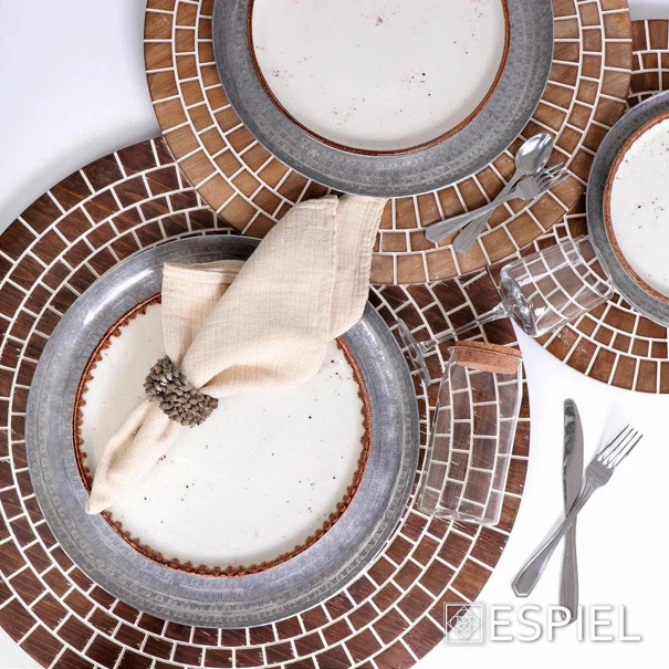 Πιάτο Φαγητού Ρηχό (Φ21) Espiel Terra Cream Step TLK132K6