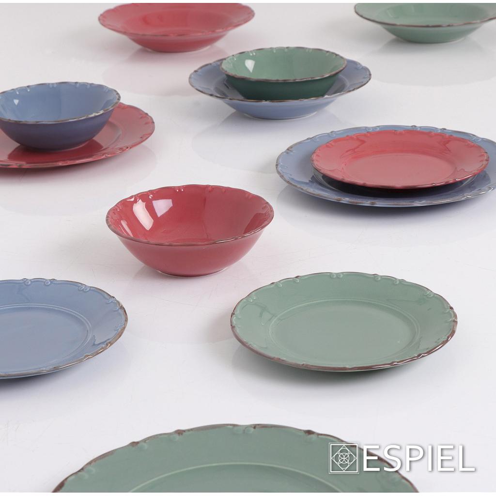 Πιάτο Φαγητού Βαθύ (Φ23) Espiel Liana Red TLX104K6