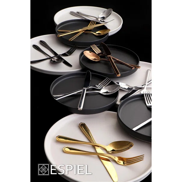 Πιάτο Φαγητού Ρηχό (Φ21) Espiel Terra Matte Black Step TLM132K6