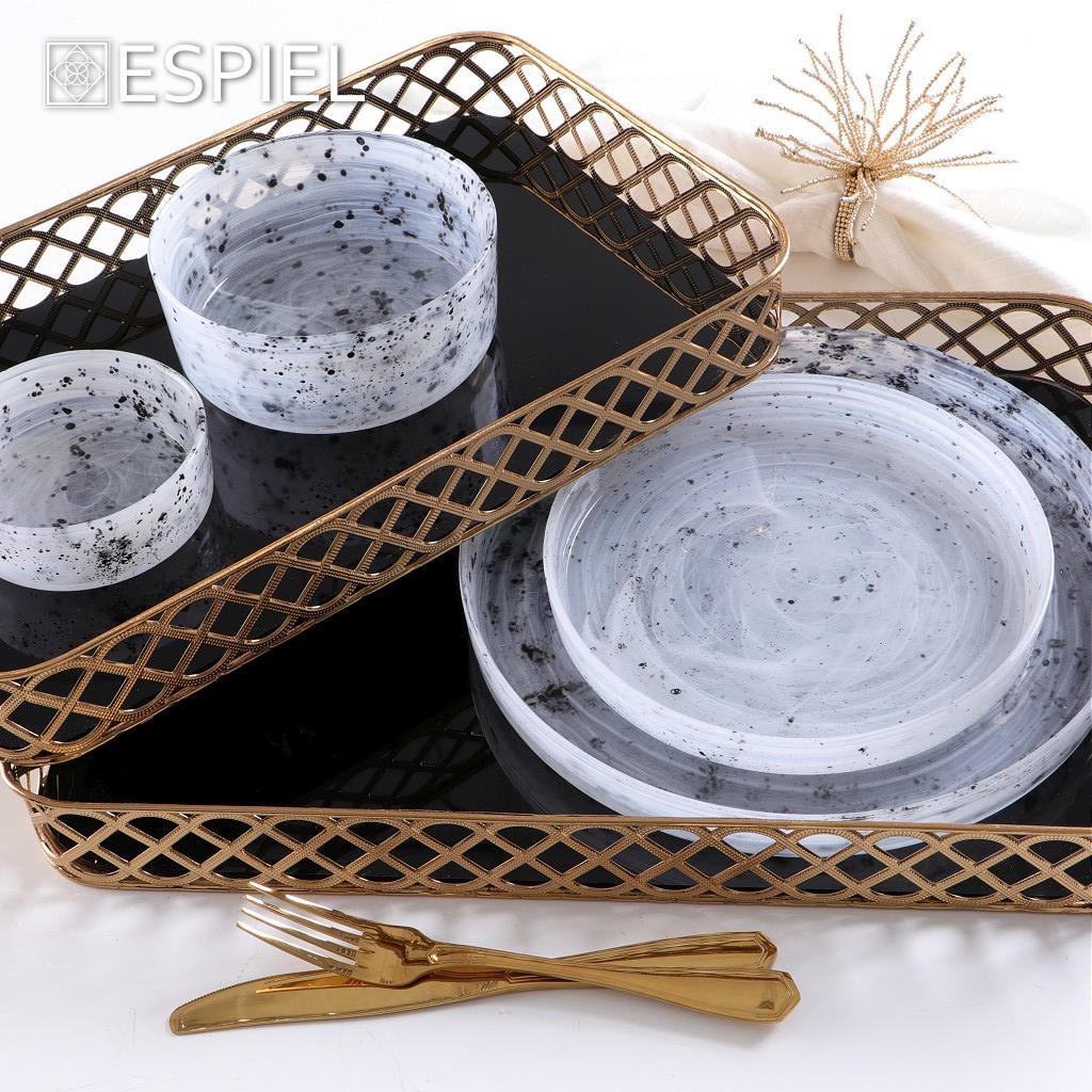 Μπολ (Φ11) Espiel Atlas Alabaster White/Black HOR1626K6