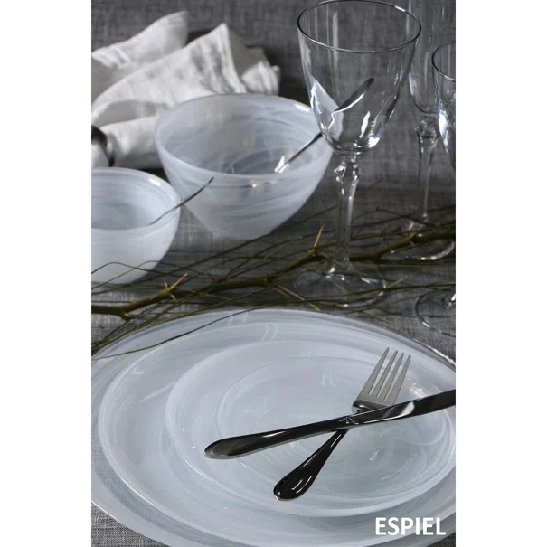 Πιάτο Φαγητού Ρηχό (Φ27.5) Espiel Atlas Alabaster White HOR1316K6