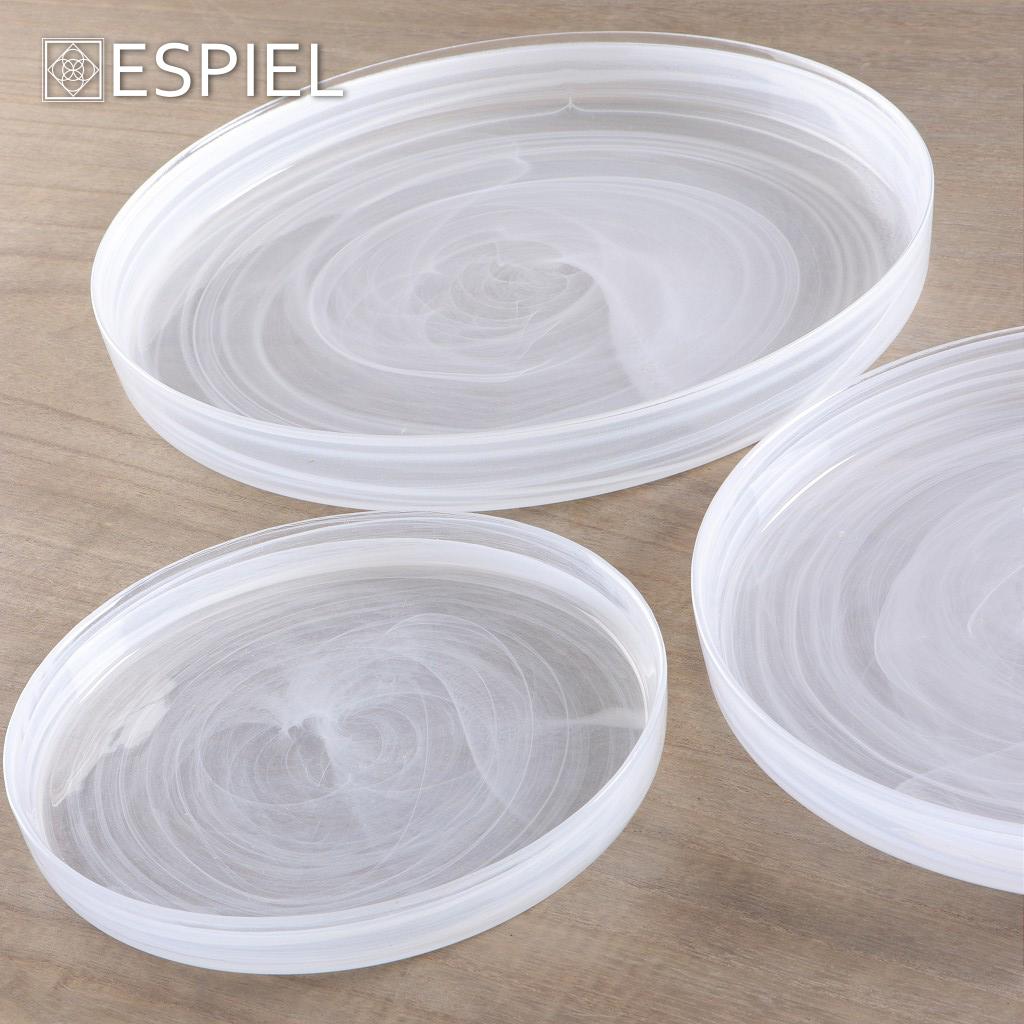 Πιάτο Γλυκού Οβάλ (15x12.5x2) Espiel Atlas Alabaster White HOR1609K6