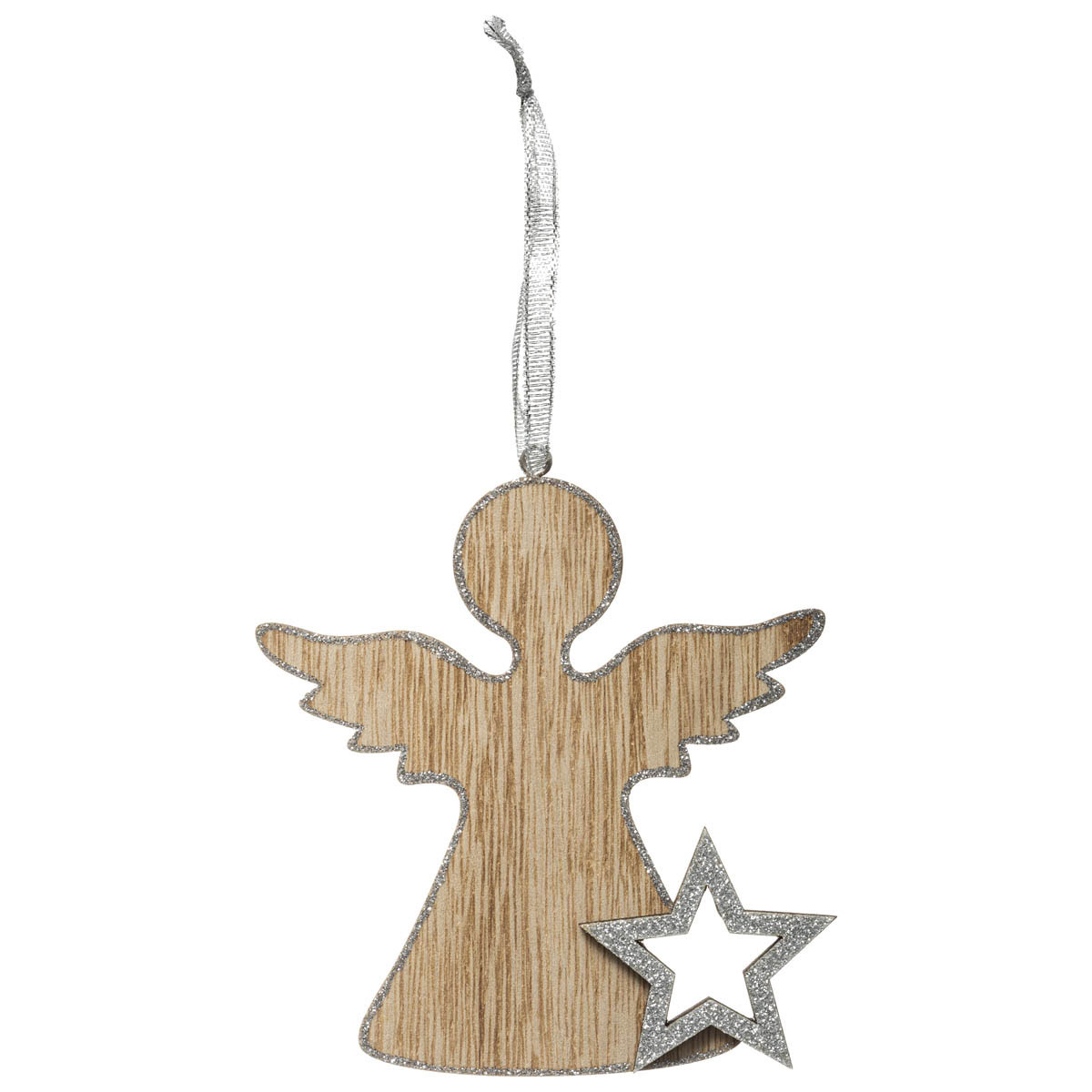 Στολίδι Χριστουγεννιάτικο (11x10) A-S Wooden Angel 175906