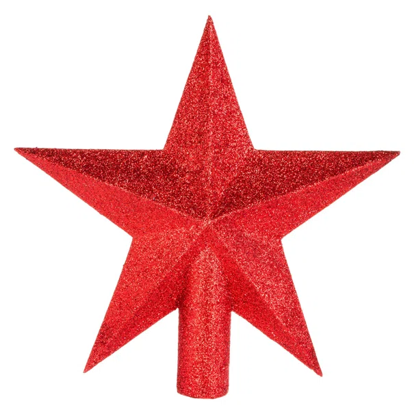 Χριστουγεννιάτικη Κορυφή Δέντρου 22εκ. A-S Glitter Red 184430