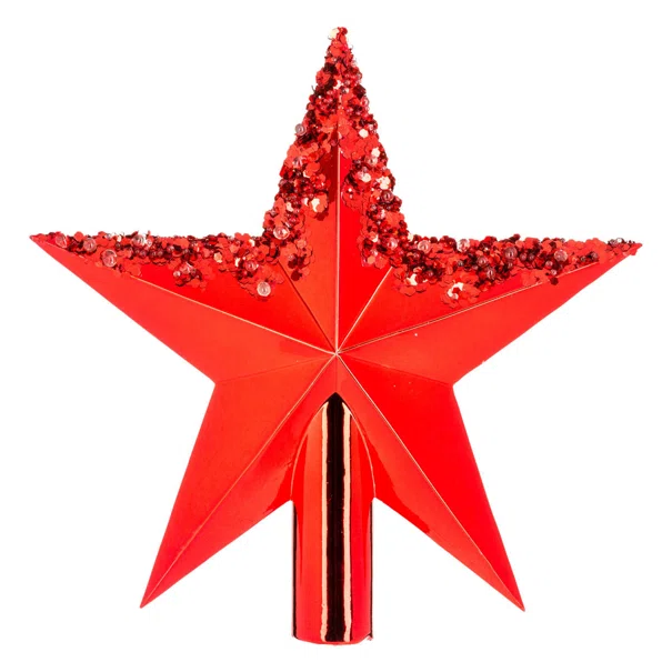 Χριστουγεννιάτικη Κορυφή Δέντρου 22εκ. A-S Beads Red 184434