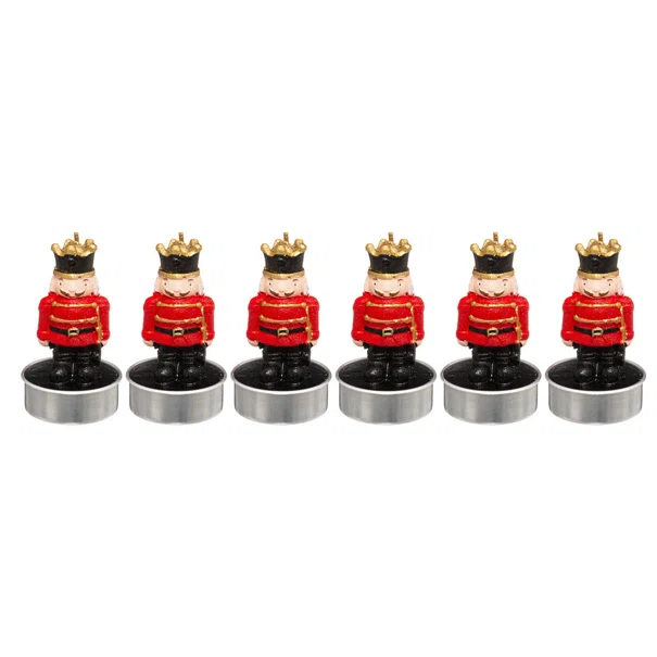 Χριστουγεννιάτικα Κεριά Ρεσώ (Σετ 6τμχ) A-S Nutcracker 170522
