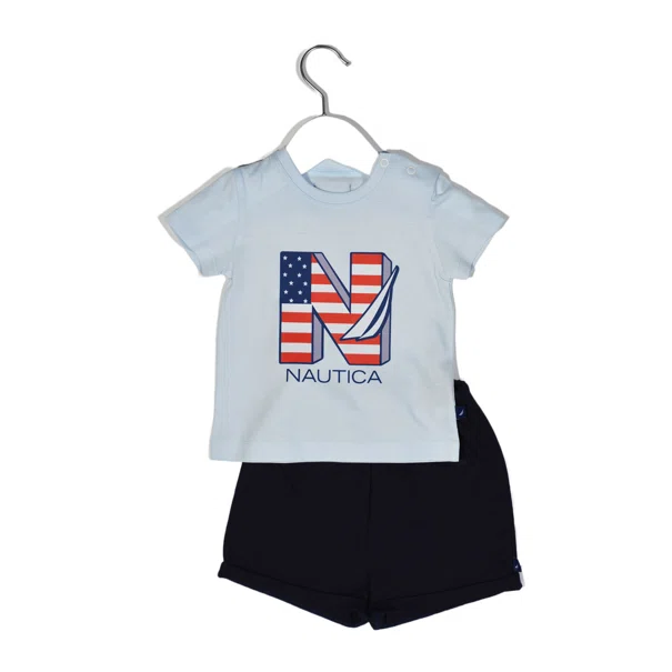 Βρεφικά Ρούχα (Σετ 2τμχ) Nautica Light Blue - Navy