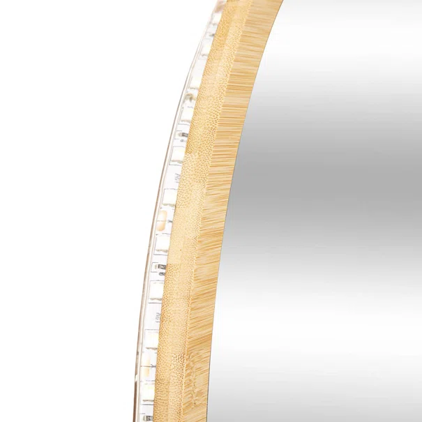 Καθρέφτης Τοίχου Με Led (Φ57) F-V Round Bamboo 174661