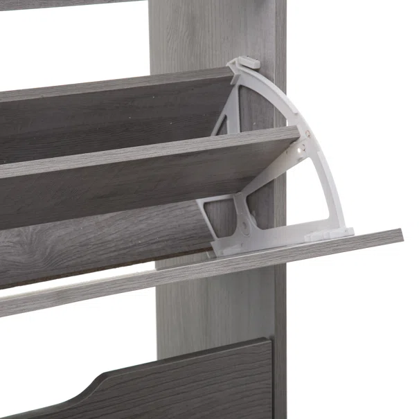 Παπουτσοθήκη Με 3 Ράφια/18 Θέσεων (60x23x119) F-V Grey 160392A