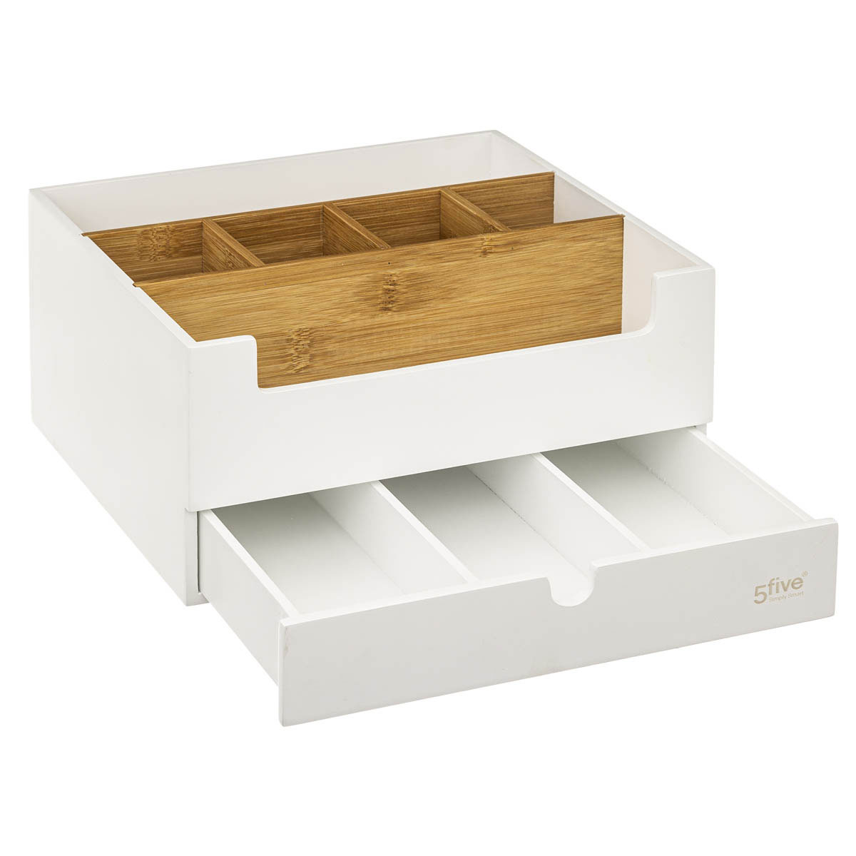 Θήκη Οργάνωσης με Συρτάρι (26X24X13) F-V Natureo White 174750A Οργάνωση & Αποθήκευση Καλλυντικών Κοσμημάτων Θήκες Spitishop