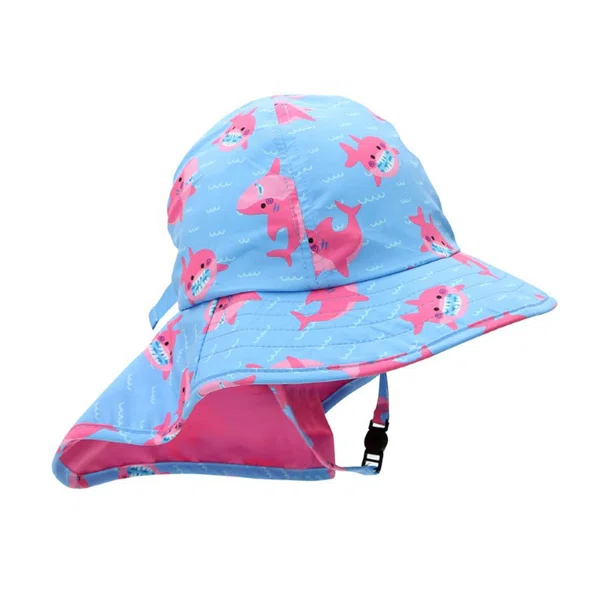 Παιδικό Καπέλο Με Αντιηλιακή Προστασία UPF50 Zoocchini Pink Shark