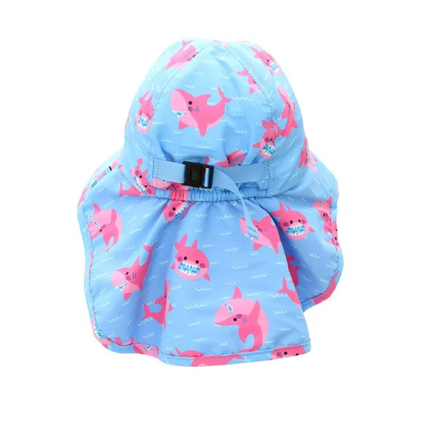 Παιδικό Καπέλο Με Αντιηλιακή Προστασία UPF50 Zoocchini Pink Shark
