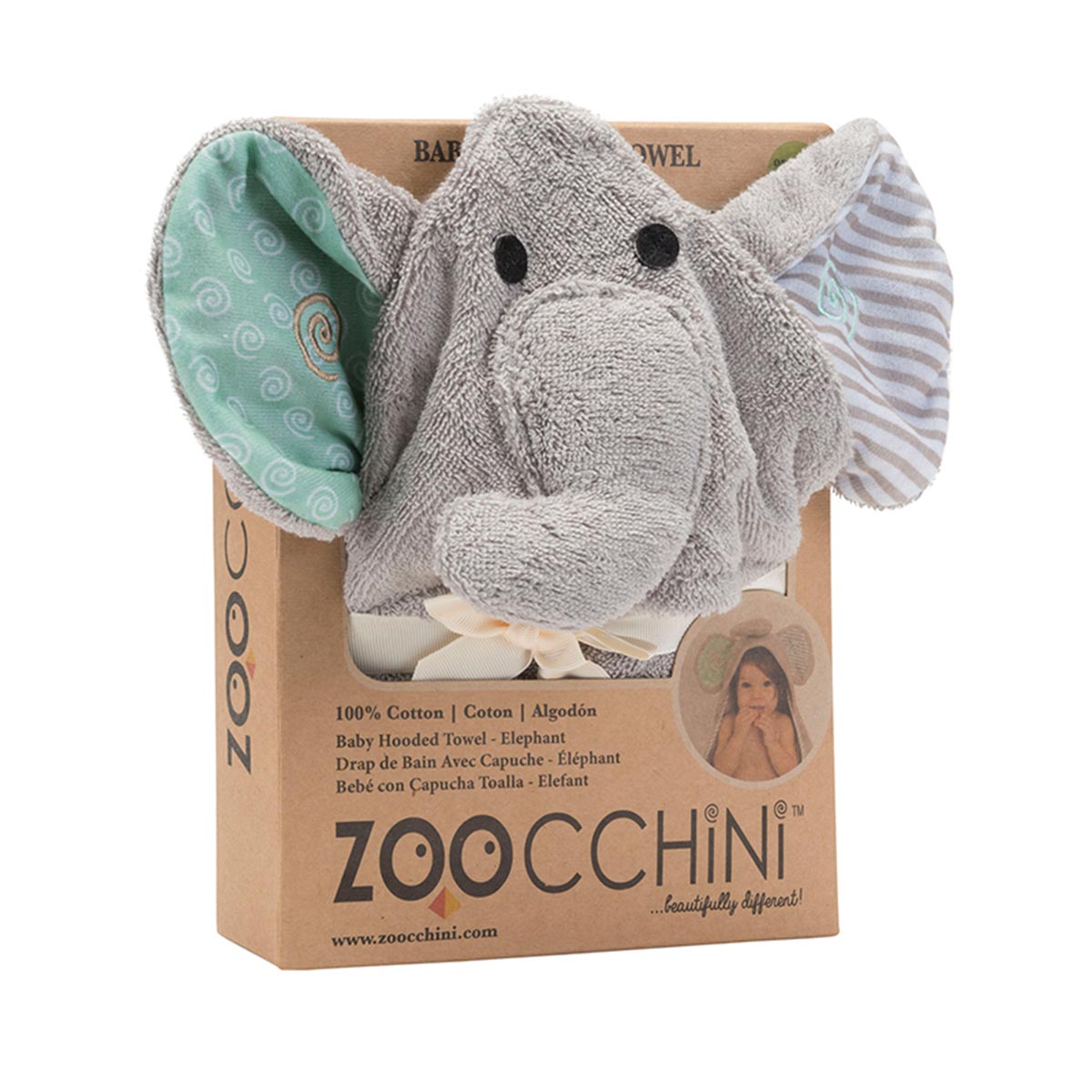 Βρεφική Κάπα (77X77) Zoocchini Elle The Elephant Βρεφικά Προίκα Μωρού Κάπες Βρεφικές Spitishop