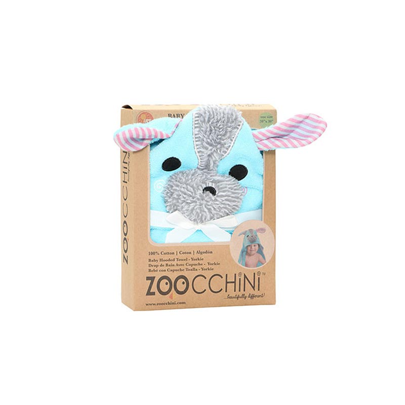 Βρεφική Κάπα (77X77) Zoocchini Blue Yorkie Βρεφικά Προίκα Μωρού Κάπες Βρεφικές Spitishop