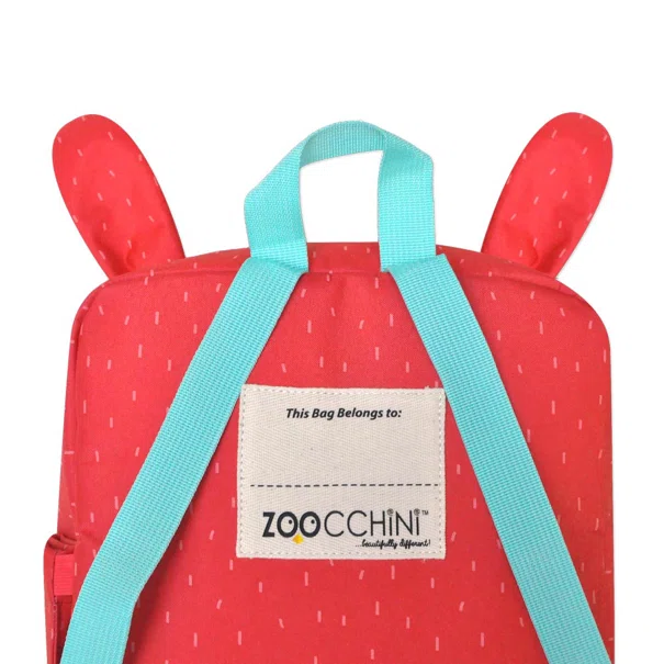 Σχολική Τσάντα Νηπιαγωγείου (25.4x10.2x30.5) Zoocchini Red Bunny