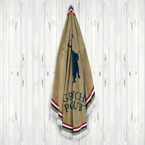 Στρογγυλή Πετσέτα Θαλάσσης Greenwich Polo Club Beach 2825 Beige