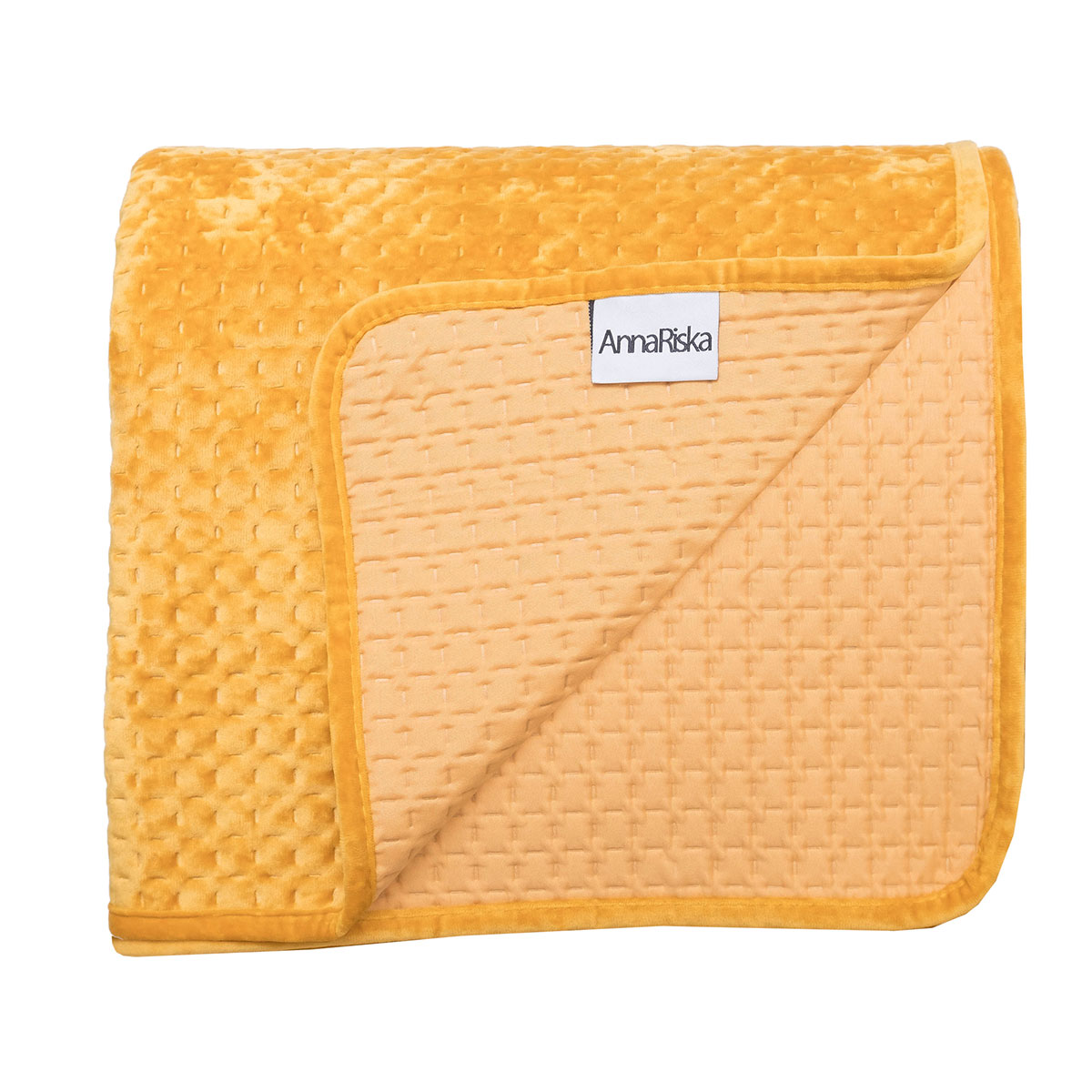 Κουβερλί Βελουτέ Υπέρδιπλο (220x240) Anna Riska Velvet Verona Mustard
