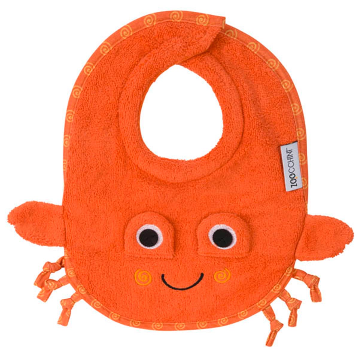 Σαλιάρα 0+ Μηνών (28X23) Zoocchini Charlie The Crab Βρεφικά Σαλιάρες Βρεφικές Spitishop
