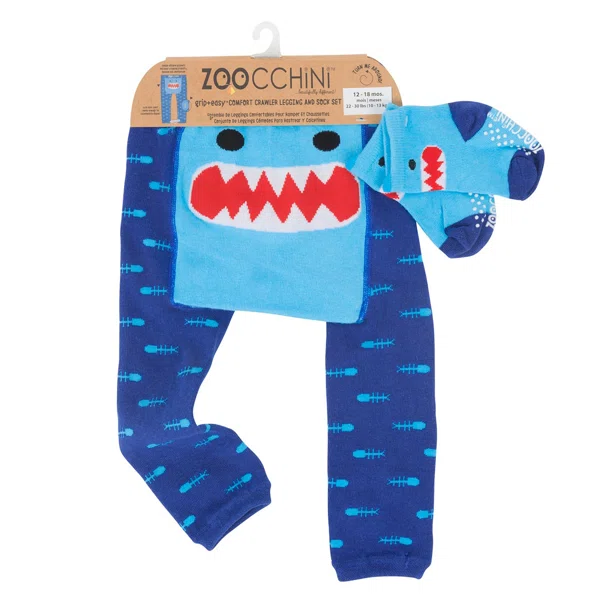 Βρεφικό Κολάν + Καλτσάκια (Σετ) Zoocchini Sherman The Shark