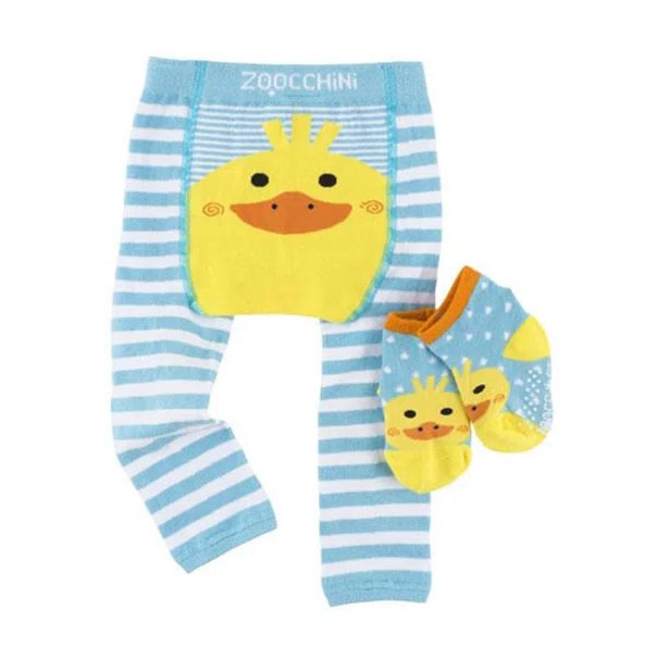 Βρεφικό Κολάν + Καλτσάκια (Σετ) Zoocchini Puddles The Duck