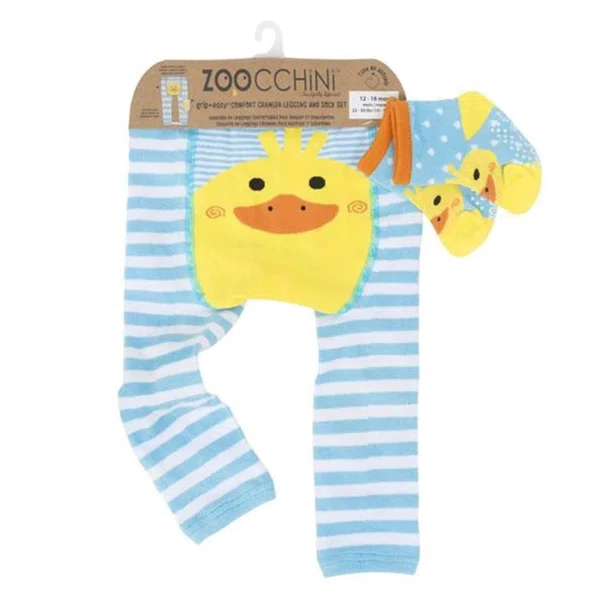 Βρεφικό Κολάν + Καλτσάκια (Σετ) Zoocchini Puddles The Duck