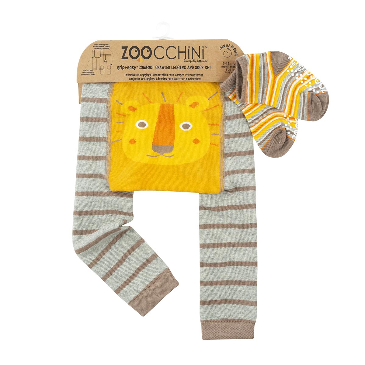 Βρεφικό Κολάν + Καλτσάκια (Σετ) Zoocchini Lio The Lion Ένδυση Παιδική - Βρεφική Σπιτιού Παιδικά & Βρεφικά Αξεσουάρ Ένδυσης Βρεφικές Παιδικές Κάλτσες 