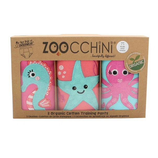 Σλιπ Εκπαιδευτικά (Σετ 3τμχ) Zoocchini Ocean Pals Girls