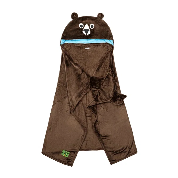 Κουβέρτα Fleece Με Κουκούλα (127x91.5) Zoocchini Bear