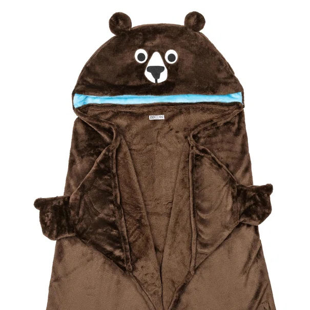 Κουβέρτα Fleece Με Κουκούλα (127x91.5) Zoocchini Bear