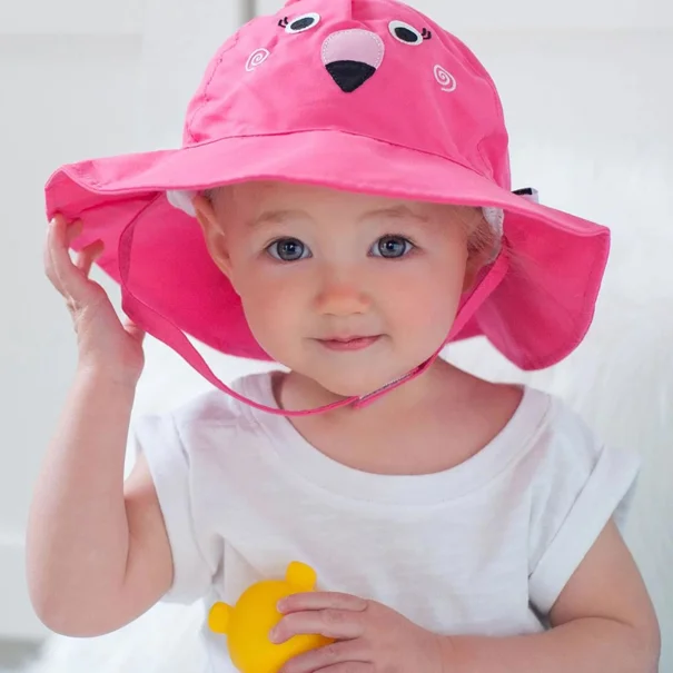 Παιδικό Καπέλο Με Αντιηλιακή Προστασία UPF50 Zoocchini Flamingo