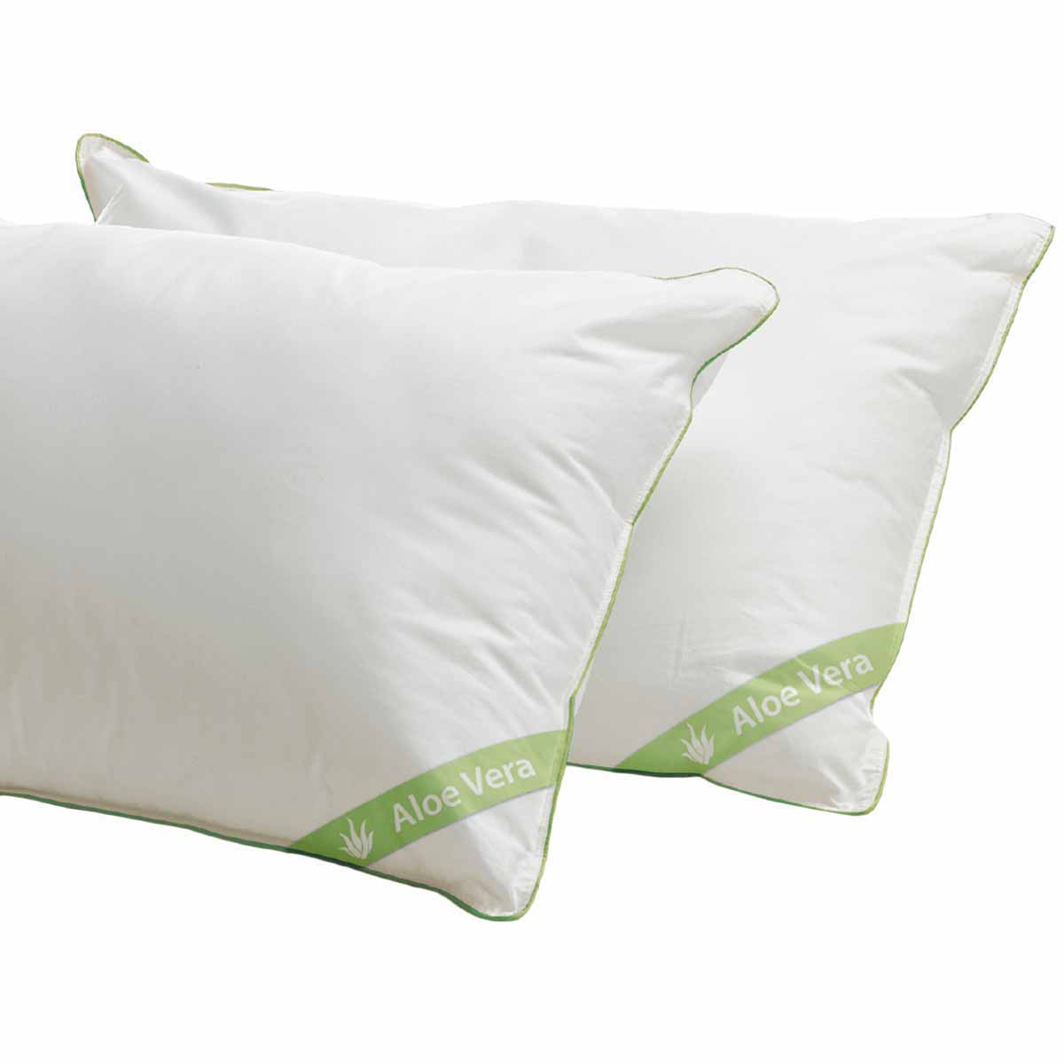 Ζεύγος Μαξιλάρια Ύπνου Μέτρια (50x70) Palamaiki Aloe Vera Polyester