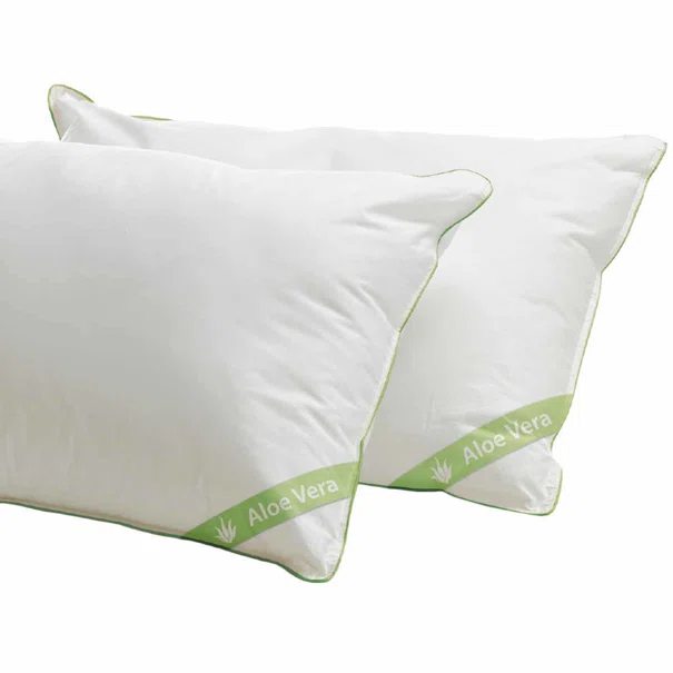 Ζεύγος Μαξιλάρια Ύπνου Μέτρια (50x70) Palamaiki Aloe Vera Polyester