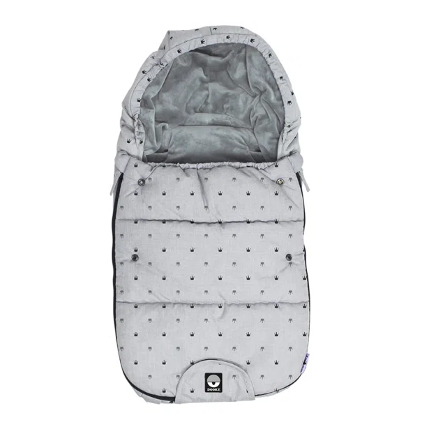 Ποδόσακος Καροτσιού (98x50) Dooky Crown DK-126947 Light Grey